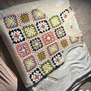 Unique quilted sweater